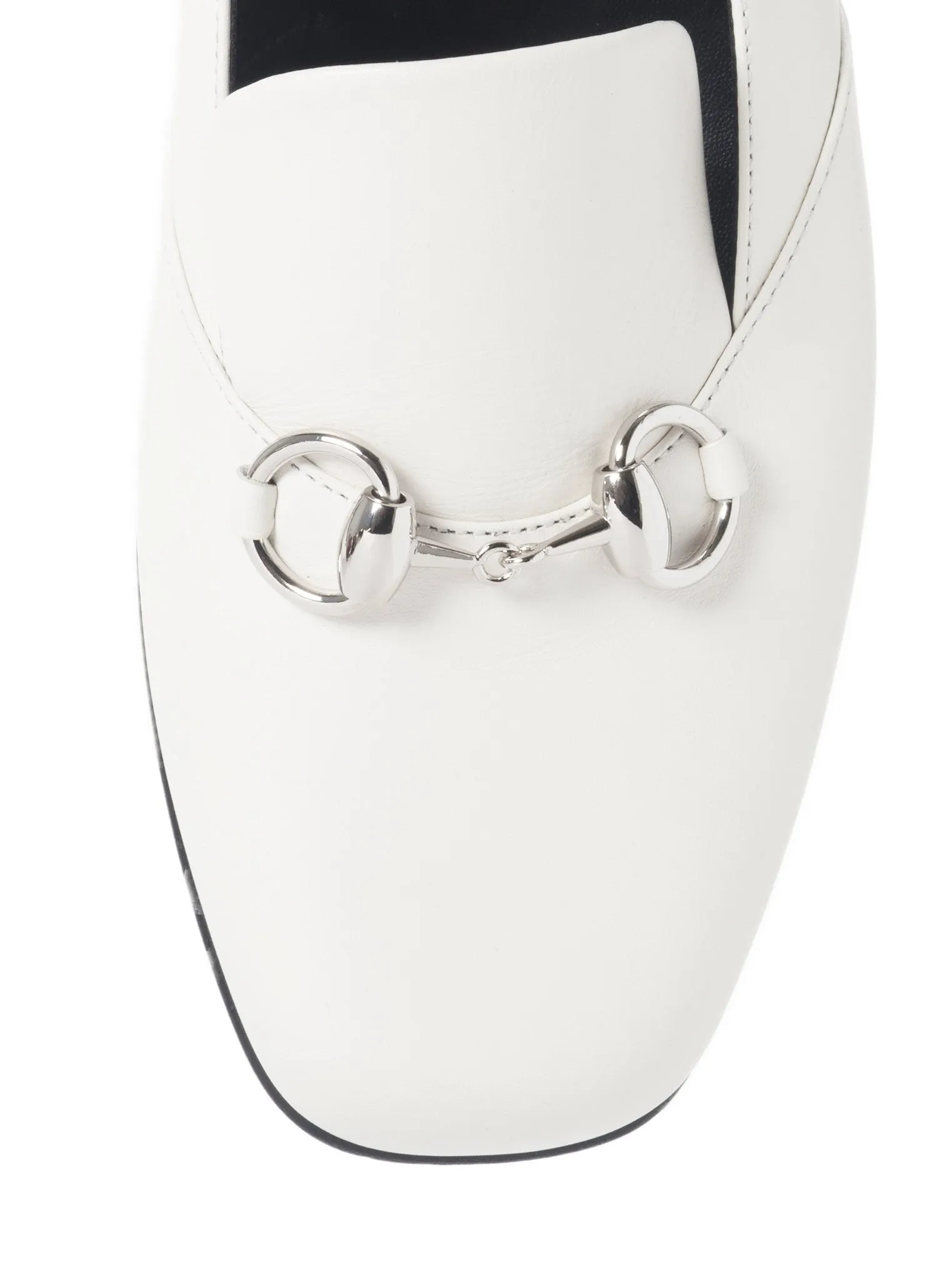 Leather Horsebit Loafer - White