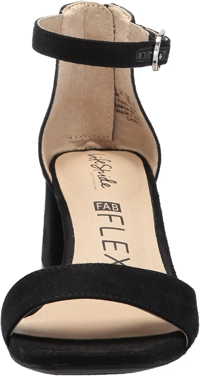 LifeStride Women's Cassidy Ankle Strap Dress Sandals Heeled