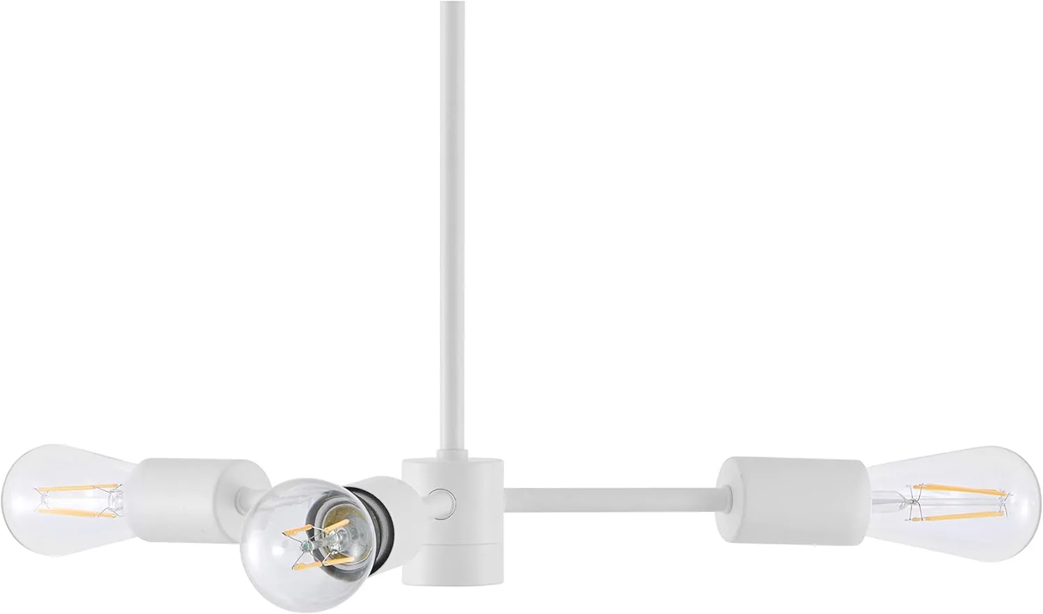 Linea di Liara Geneva 3-Light Pendant Lighting for Kitchen Sputnik Chandeliers for Dining Room Table Mid Century Modern Light Fixture Ceiling White Sputnik Light Fixture, Bulbs Included, UL Listed