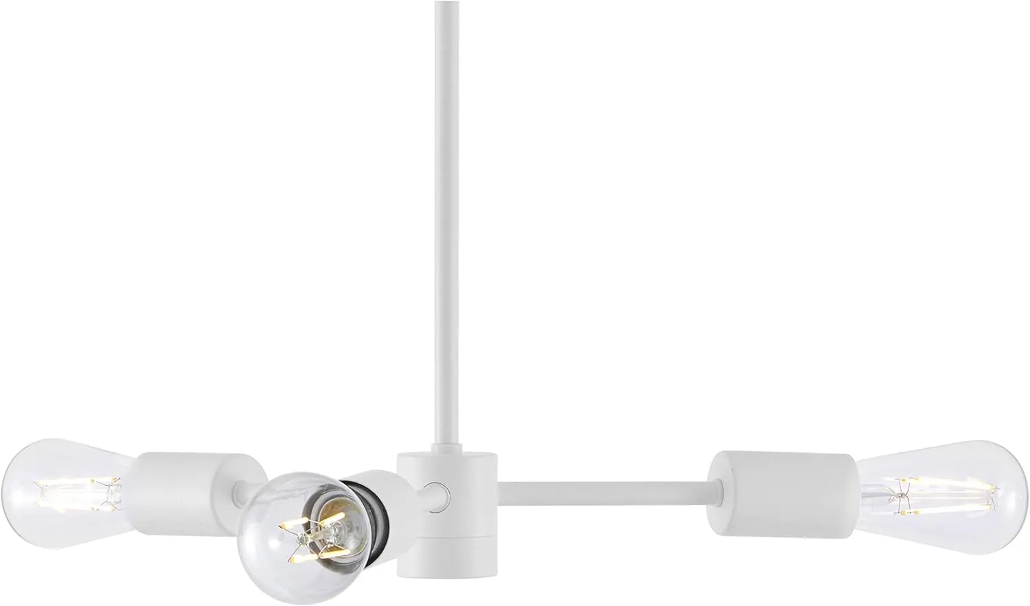 Linea di Liara Geneva 3-Light Pendant Lighting for Kitchen Sputnik Chandeliers for Dining Room Table Mid Century Modern Light Fixture Ceiling White Sputnik Light Fixture, Bulbs Included, UL Listed
