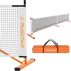 LITIAN PICKLETECH 3.0 Version Pickleball Net Portable Outdoor Game - 22 FT Pickleball Net - USAPA Regulation Size - Pickle Ball Net System with Carrying Bag for Driveway