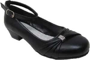 Little Angels Daisy-890E Low Heel w/Ankle Strap Shoe