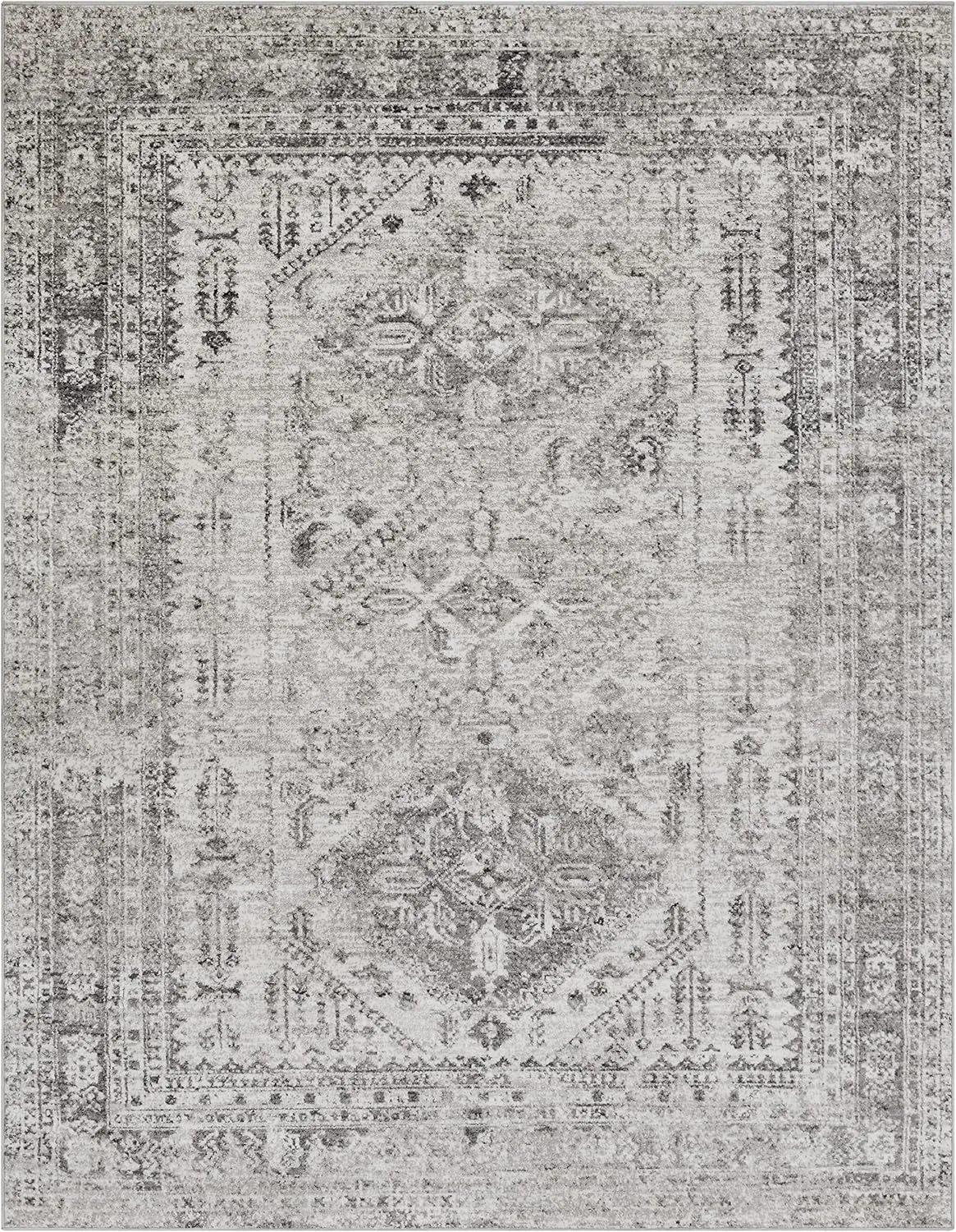 Livabliss Desta Vintage Oriental Area Rug,7'10" x 10'2",Charcoal