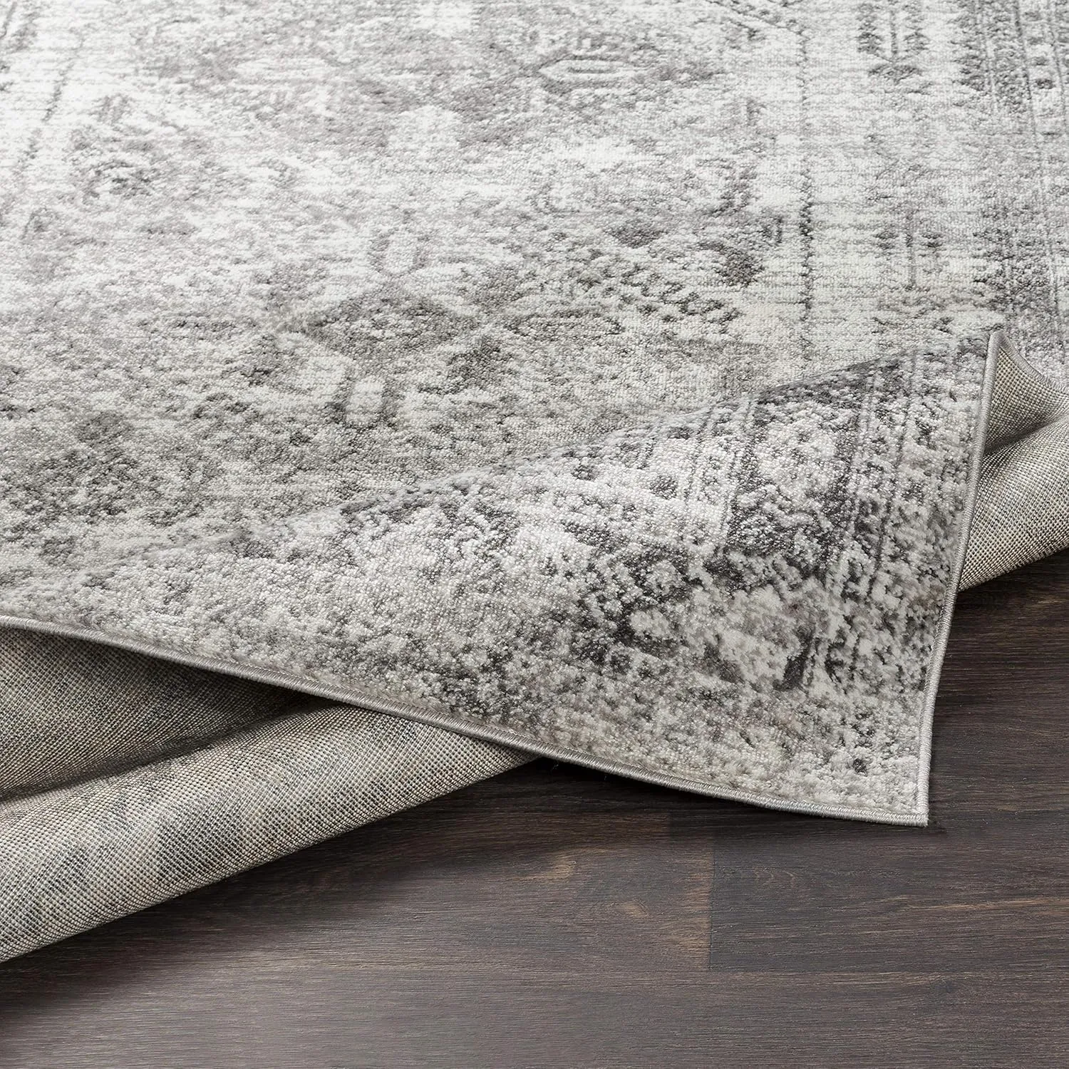 Livabliss Desta Vintage Oriental Area Rug,7'10" x 10'2",Charcoal
