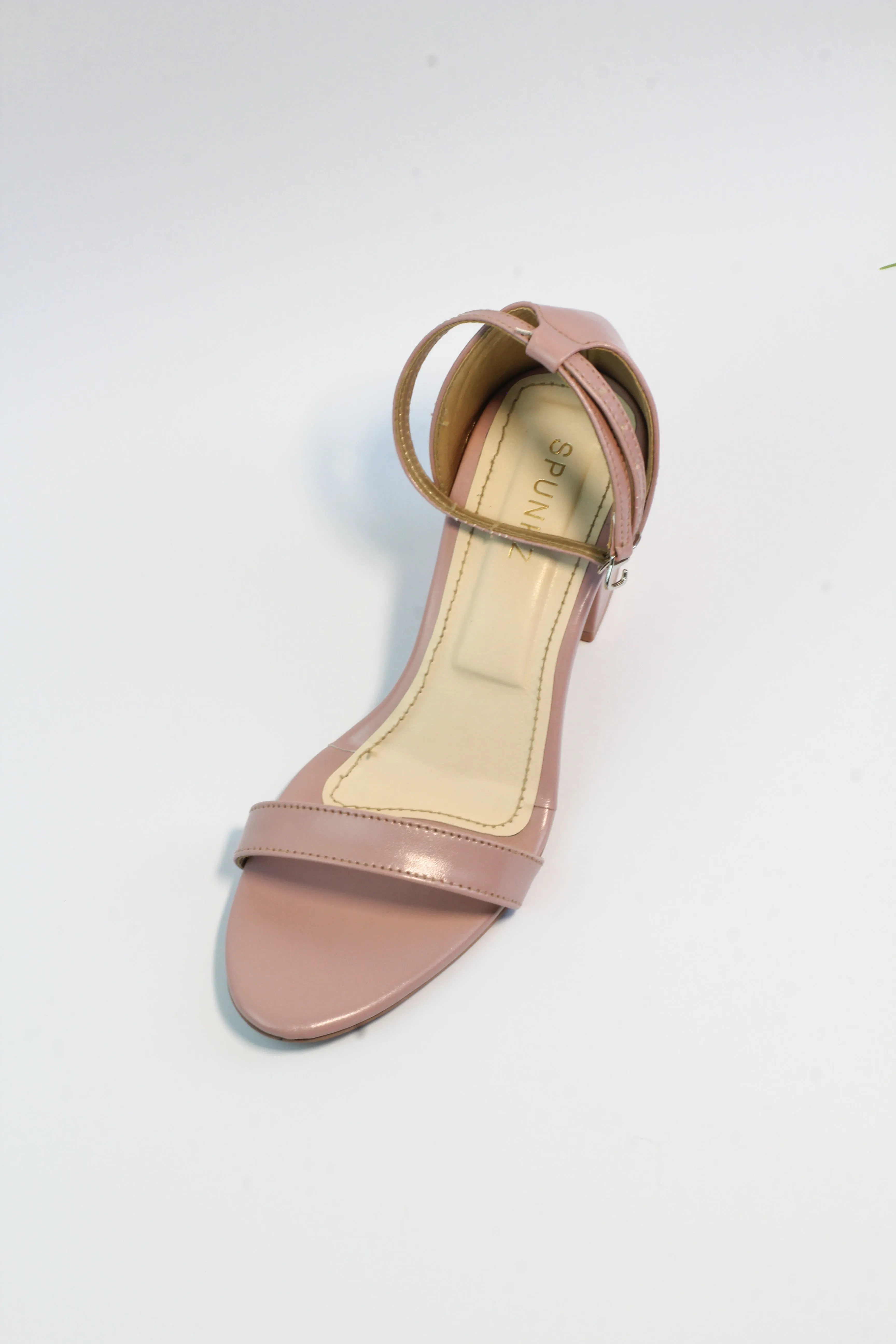 Liza Pink Ankle Strap Block Heel Sandals-11031