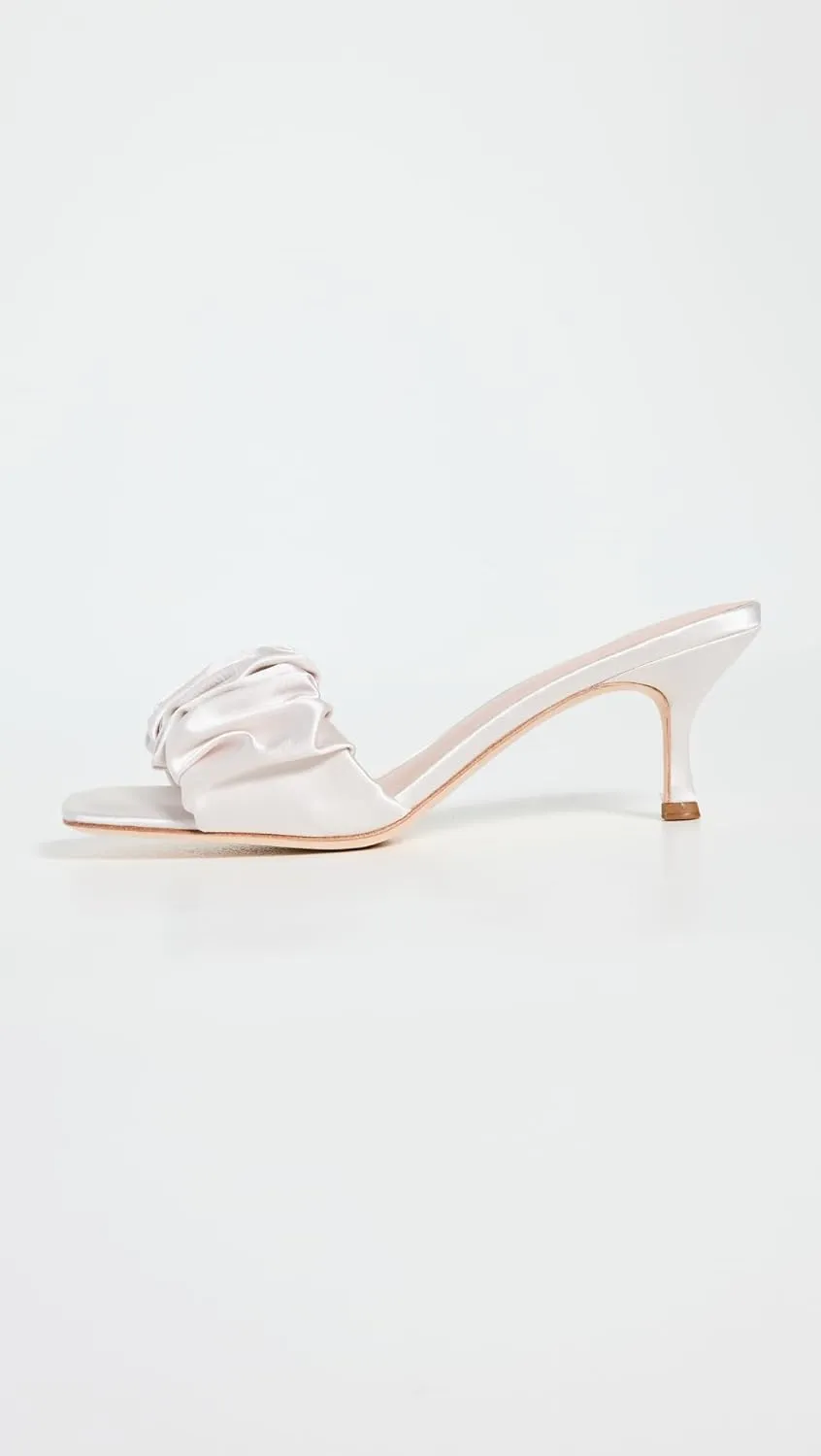 Loeffler Randall Women's Gathered Band Kitten Heel Sandals