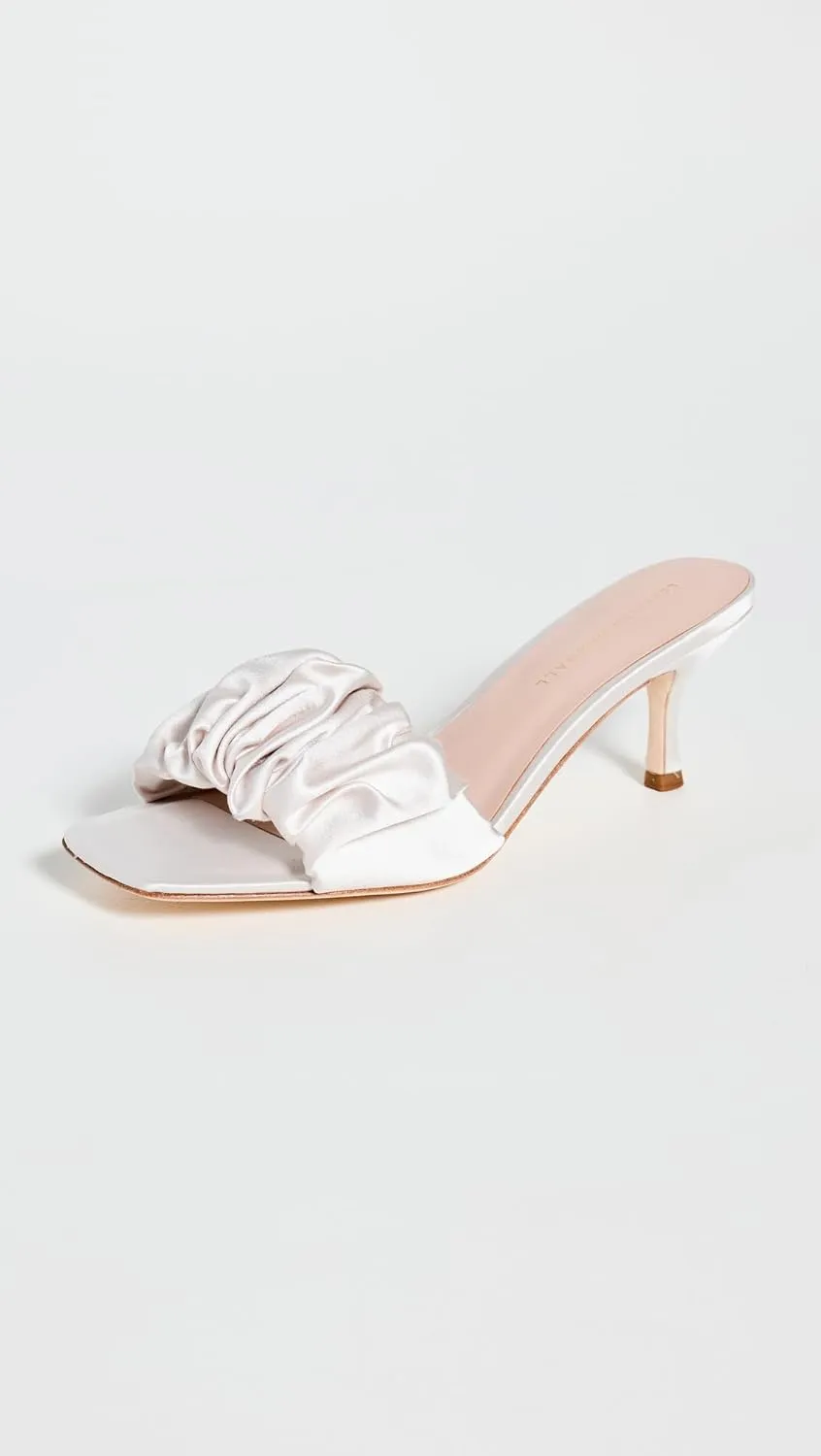 Loeffler Randall Women's Gathered Band Kitten Heel Sandals