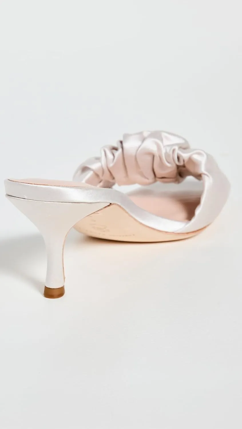 Loeffler Randall Women's Gathered Band Kitten Heel Sandals