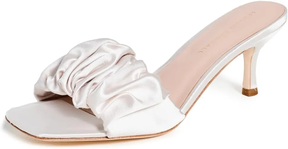 Loeffler Randall Women's Gathered Band Kitten Heel Sandals