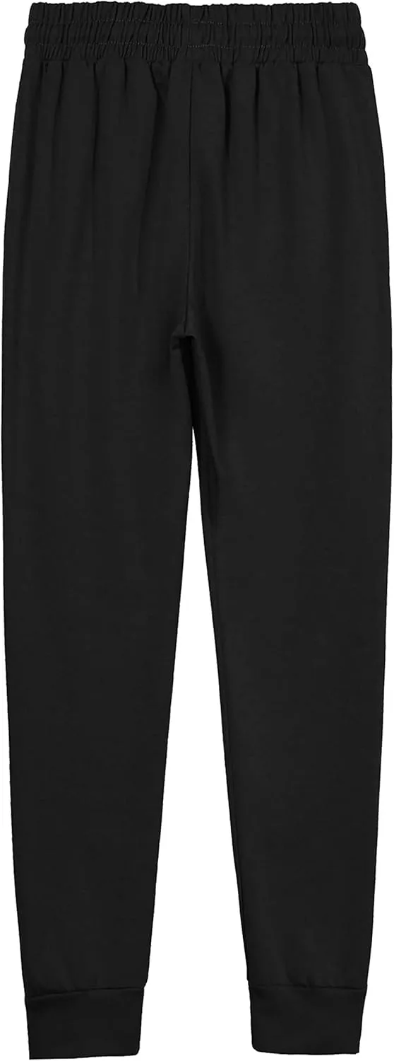 Ma Croix Women's Light Weight Drawstring Training Sport Jogger Pants French Terry Cotton Blend Casual Sweatpants