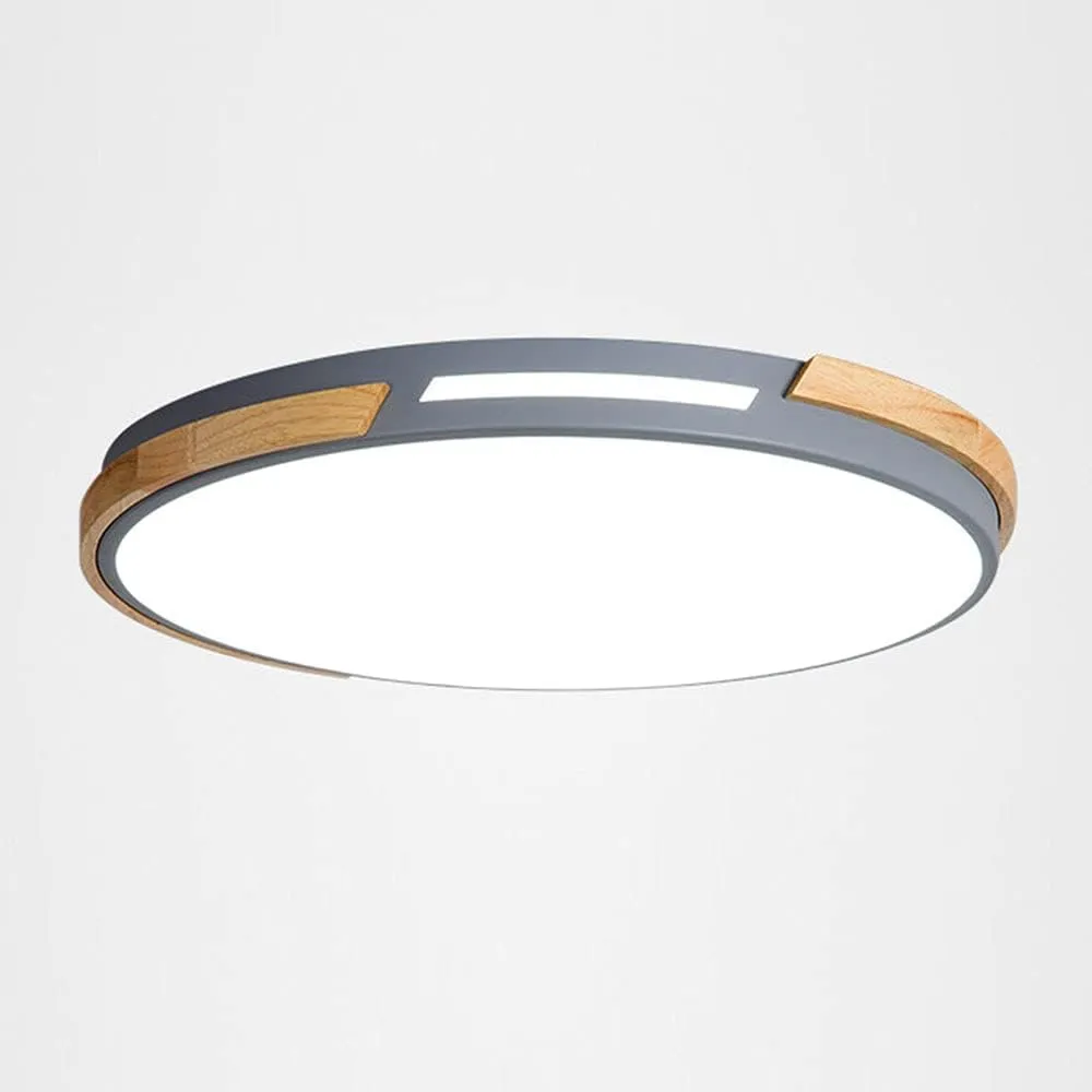 Macaron Ceiling Light LED Ceiling Lamp Modern Minimalist Living Room Flat Lamp Three Color Temperature in One (3000k/4000k/6500k) Easy to Install Lighting Fixture Bedroom, Study, Living Room