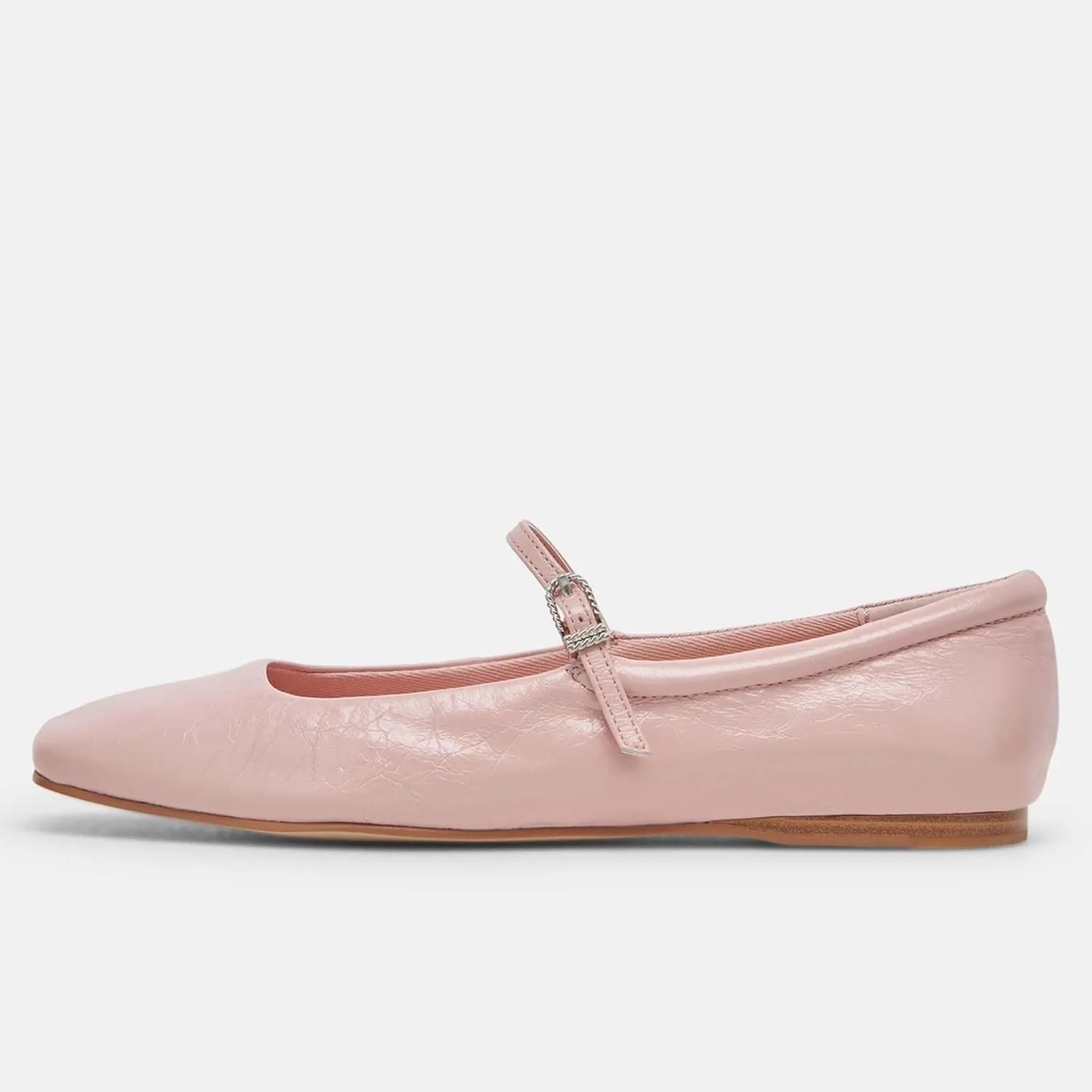 Mary Jane Ballet Flats for Women Casual Square Toe Slip On Flats Comfortable Ankle Buckle Strap Ballerina Shoes