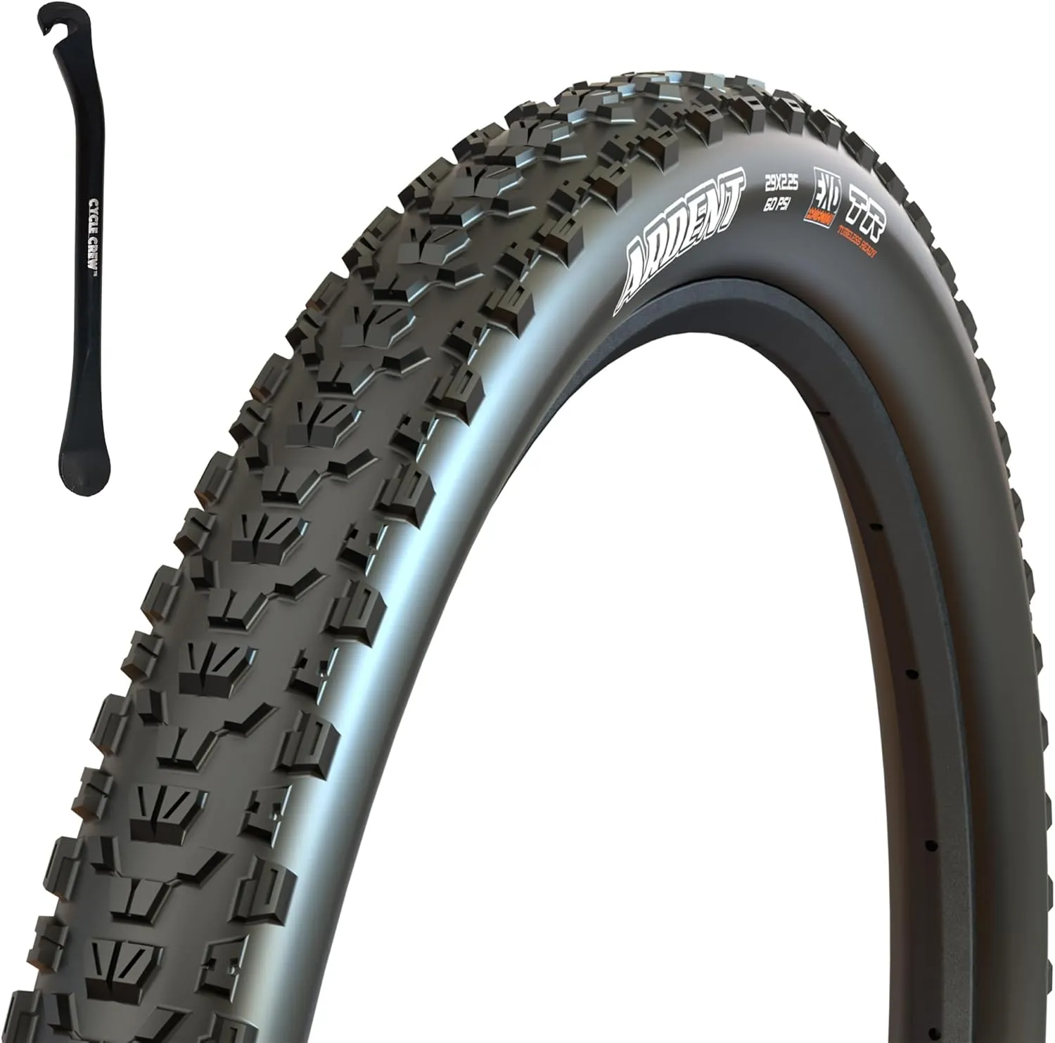 MAXXIS Ardent Mountain Bike Tire - 26" 27.5" & 29" - Bundle with Cycle Crew Tire Lever