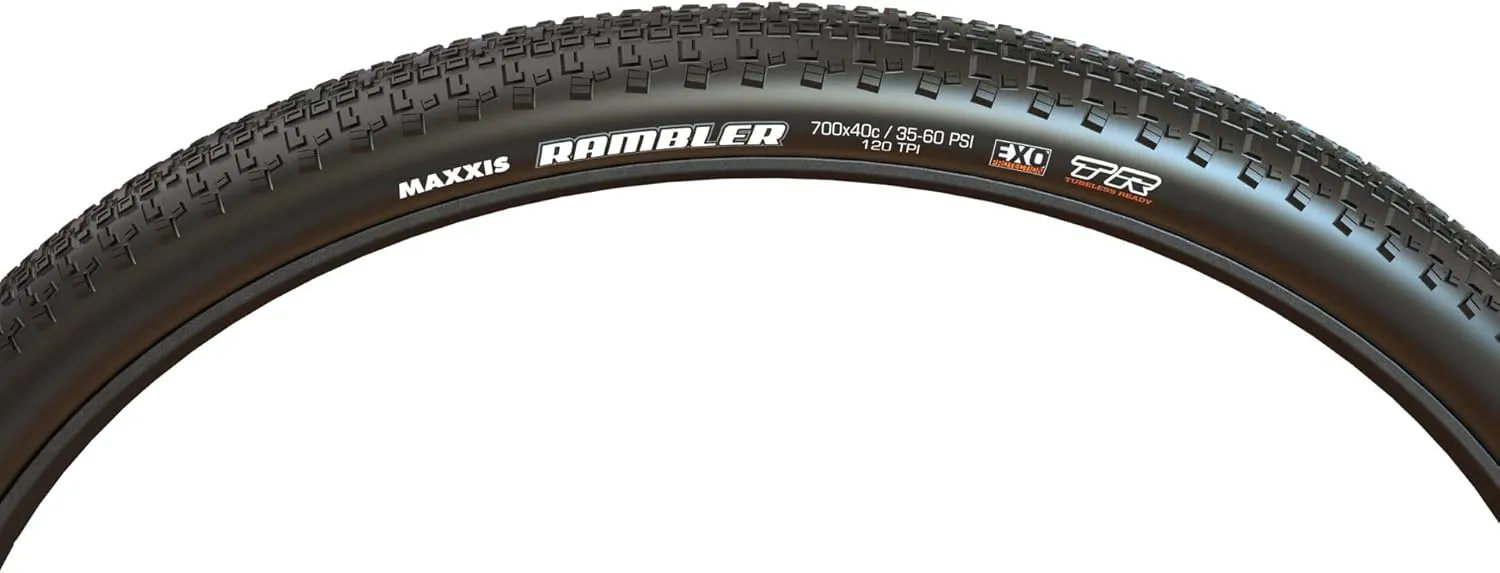 MAXXIS Rambler Dirt and Gravel Bike Tire - 700c & 650b - Bundle with Cycle Crew Tire Lever