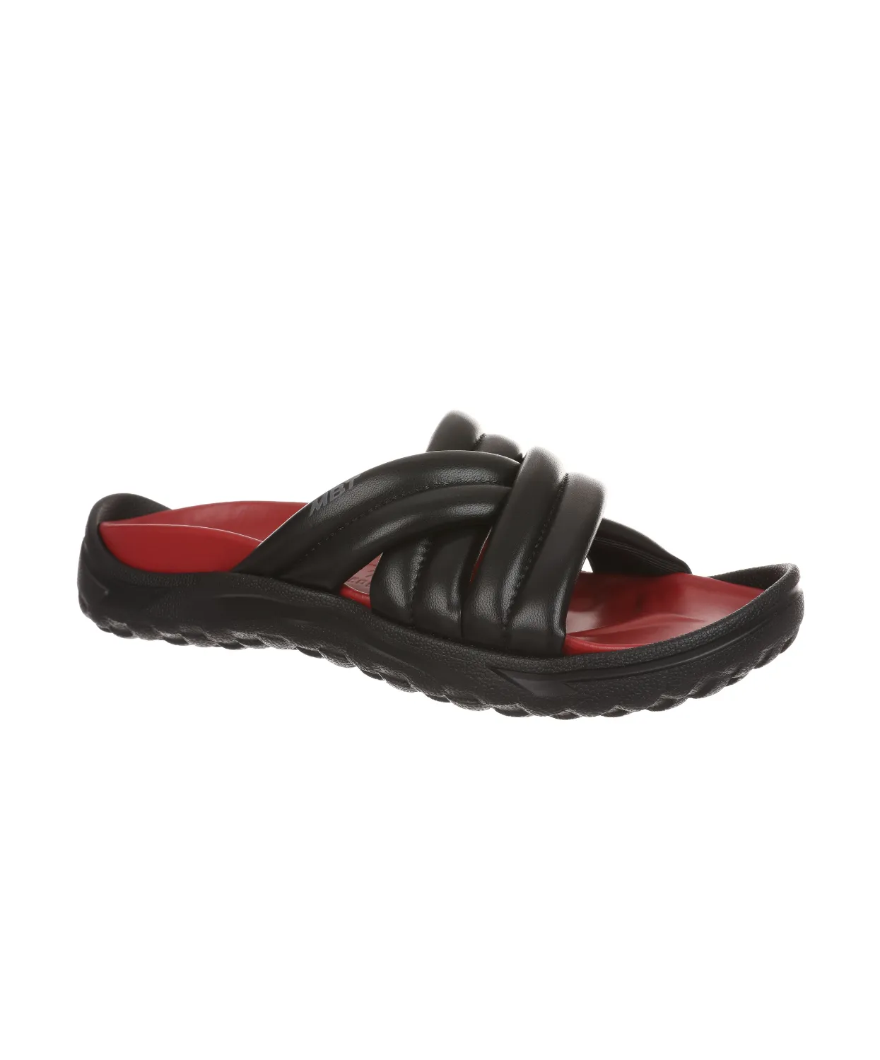 MBT Mio Black/Red Womens Recovery Slides