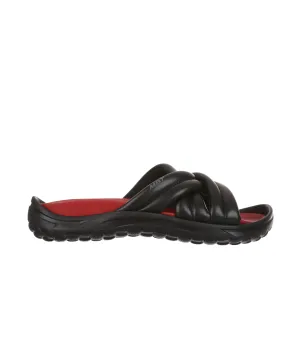 MBT Mio Black/Red Womens Recovery Slides