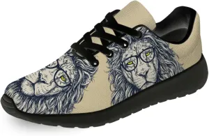 Mens Womens Lion Print Tennis Shoes Comfortable Running Walking Sneakers Gifts for Boyfriend Girlfriend
