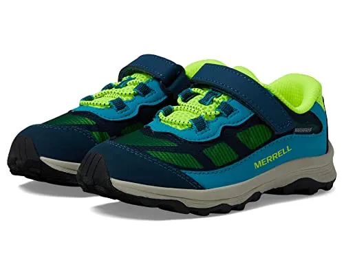 Merrell Moab Speed Low Alternative Closure Jr Waterproof Hiking Shoe, Navy, 8 US Unisex Little Kid