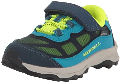 Merrell Moab Speed Low Alternative Closure Jr Waterproof Hiking Shoe, Navy, 8 US Unisex Little Kid