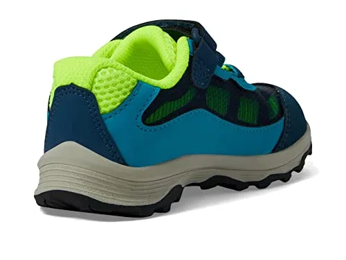 Merrell Moab Speed Low Alternative Closure Jr Waterproof Hiking Shoe, Navy, 8 US Unisex Little Kid