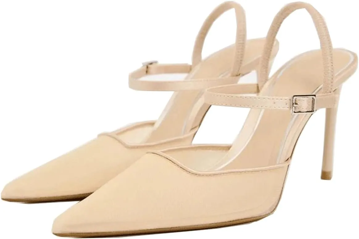 Mesh Slingback Pumps Shoes for Women
