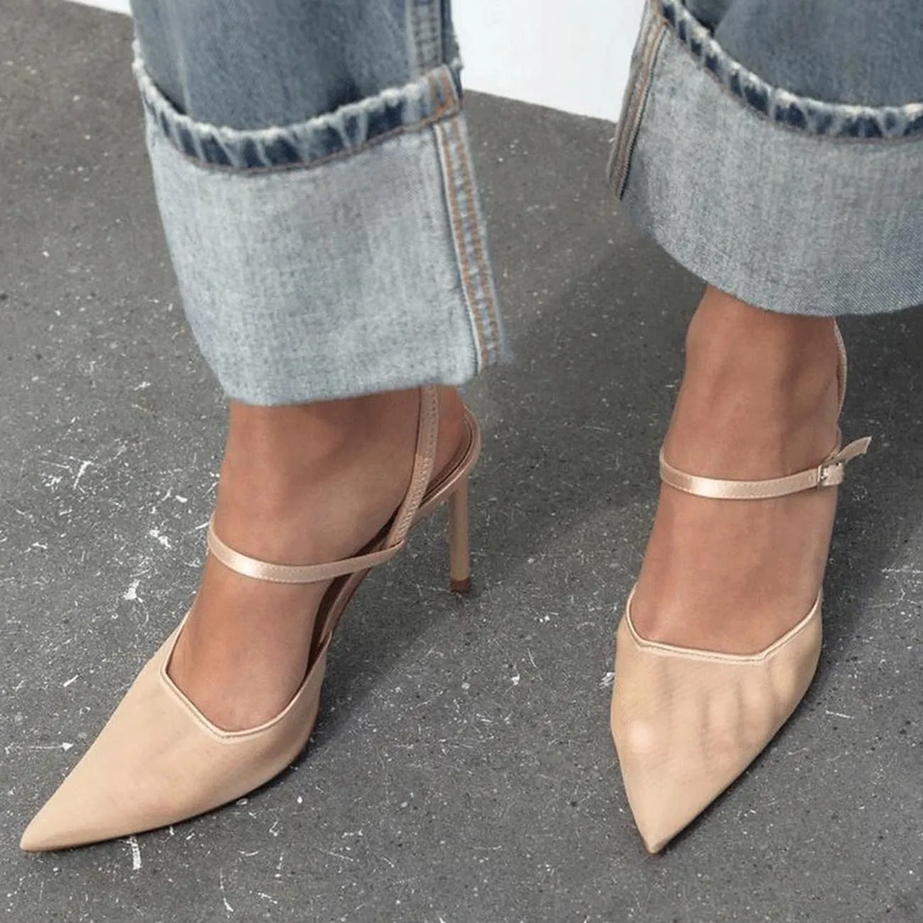 Mesh Slingback Pumps Shoes for Women