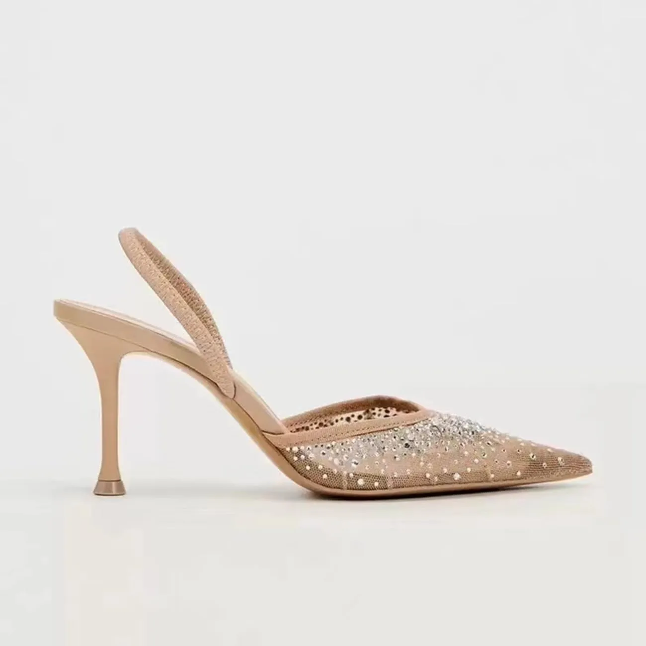 Mesh Slingback Pumps Shoes for Women