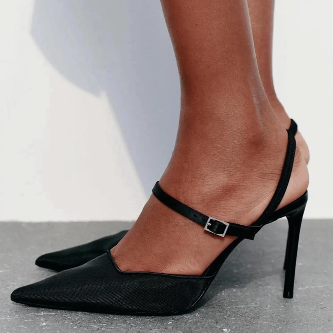 Mesh Slingback Pumps Shoes for Women
