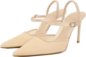 Mesh Slingback Pumps Shoes for Women