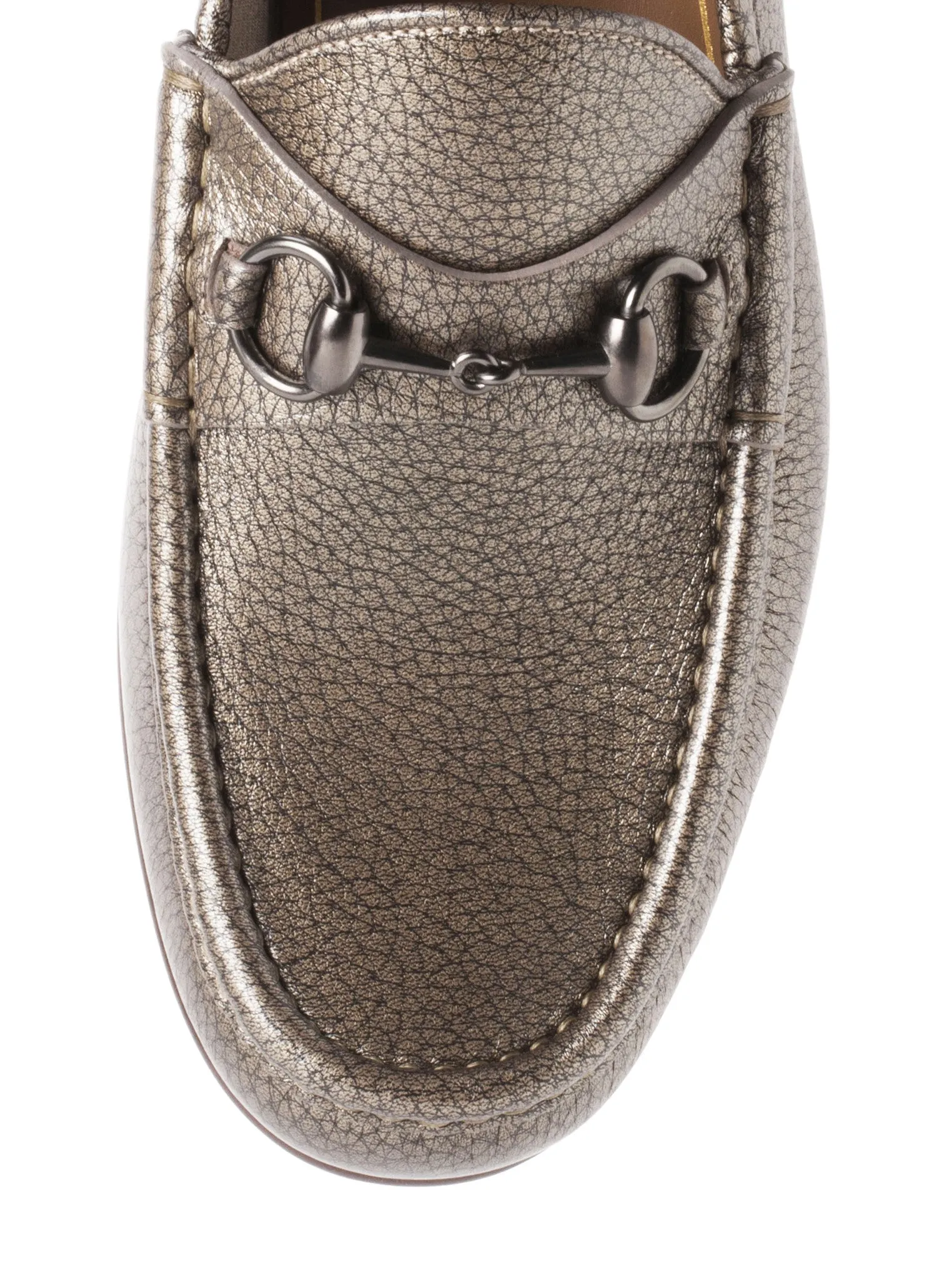 Metallic Horsebit Loafer - Gray