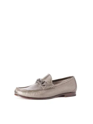 Metallic Horsebit Loafer - Gray