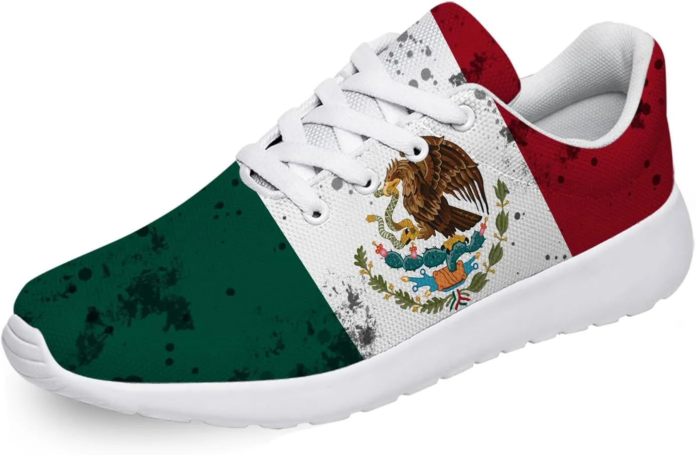 Mexico Shoes for Women Men Mexican Flag Running Shoes Tenis Walking Sneakers Gifts for Mom Dad