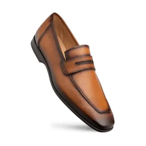Mezlan Deerskin E20693 Cognac Genuine Penny Loafers