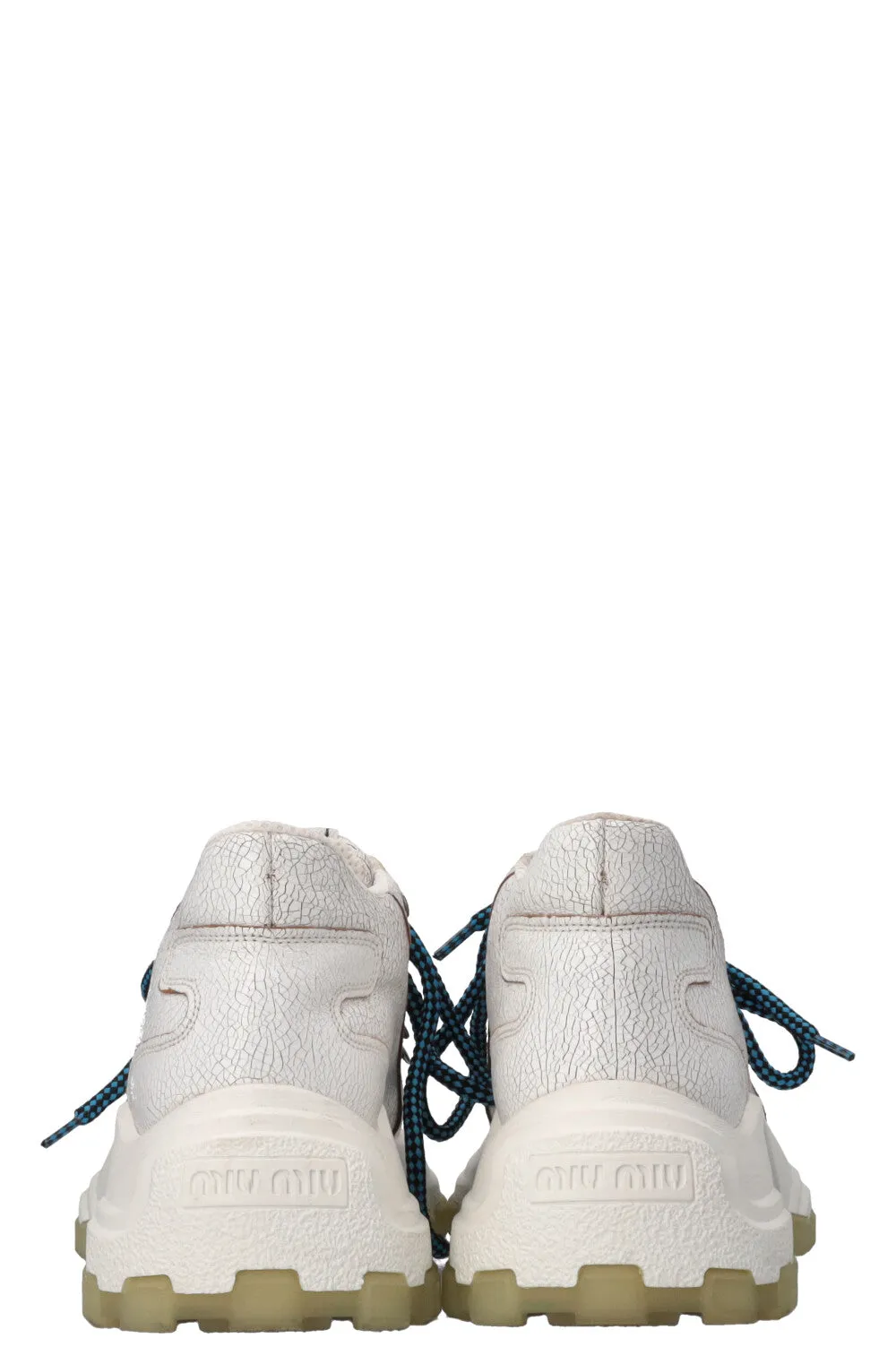 MIUMIU Low Top Hiking Sneaker Leather White