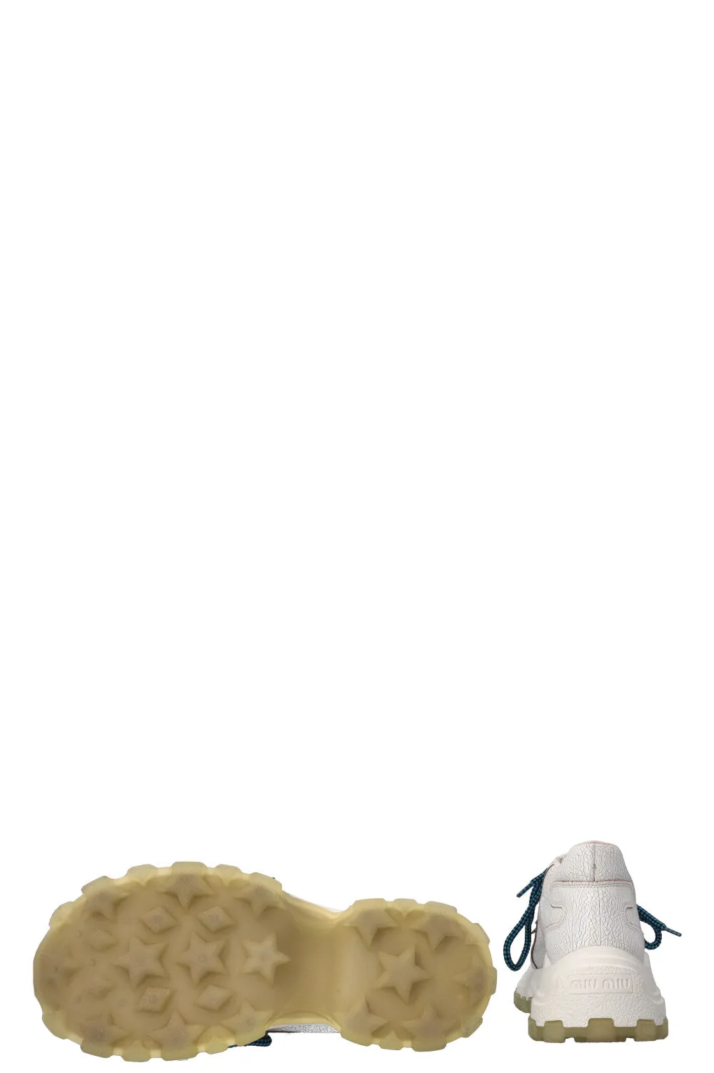 MIUMIU Low Top Hiking Sneaker Leather White