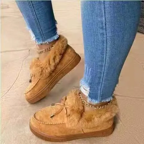 Nanccy Warm Flat Large Plus Women's Shoes
