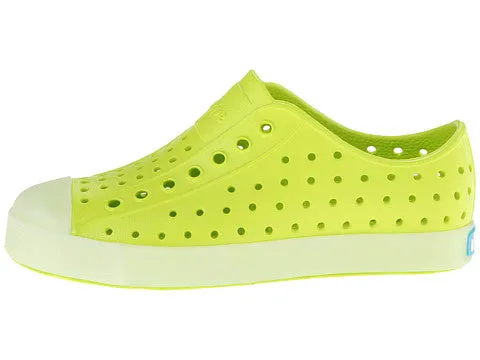 Native Jefferson Green Glow EVA KIds Waterproof Sneaker 13100103 GRN