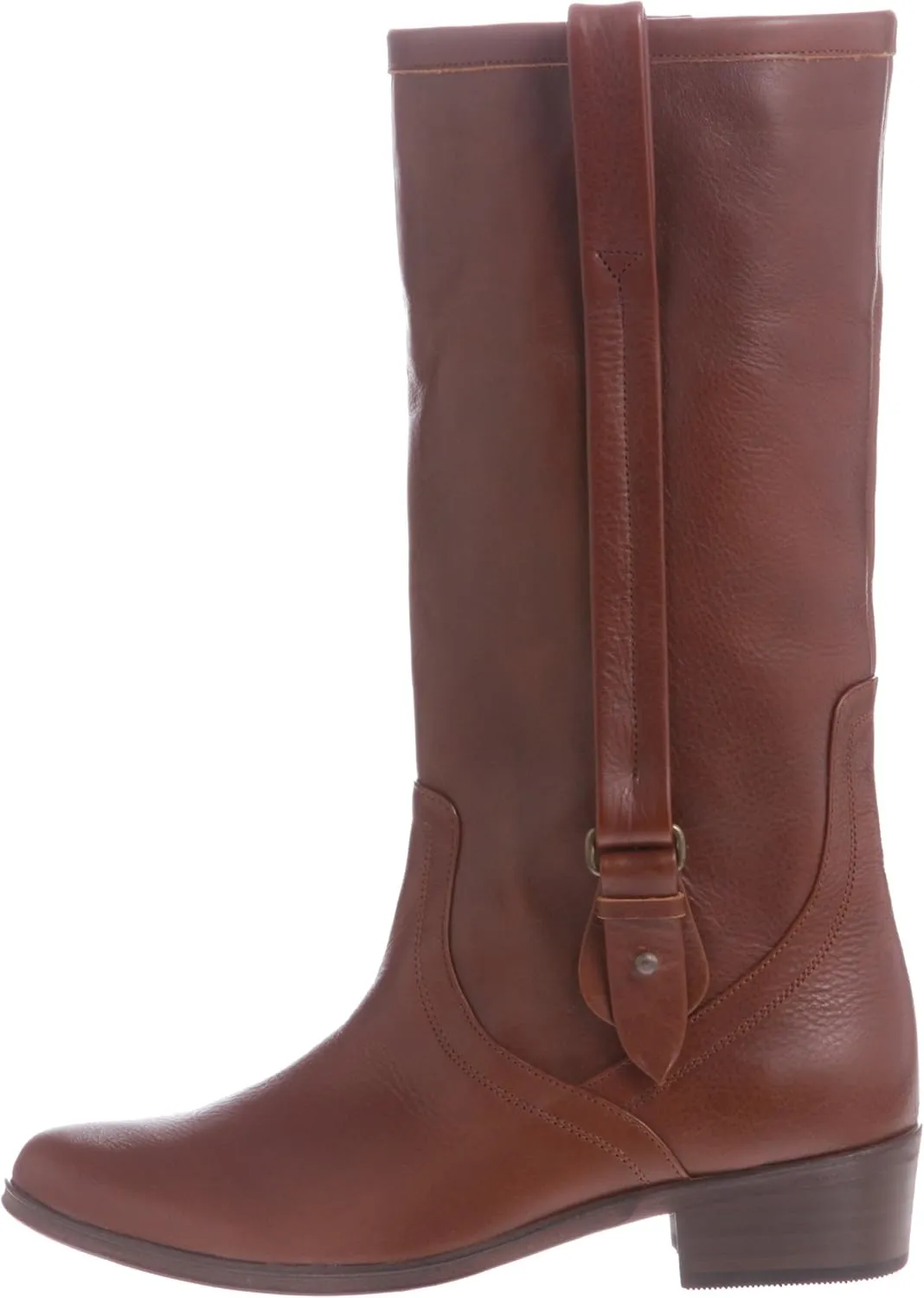 Natstree EWJ396 Side Strap Low Heel Middle Boots