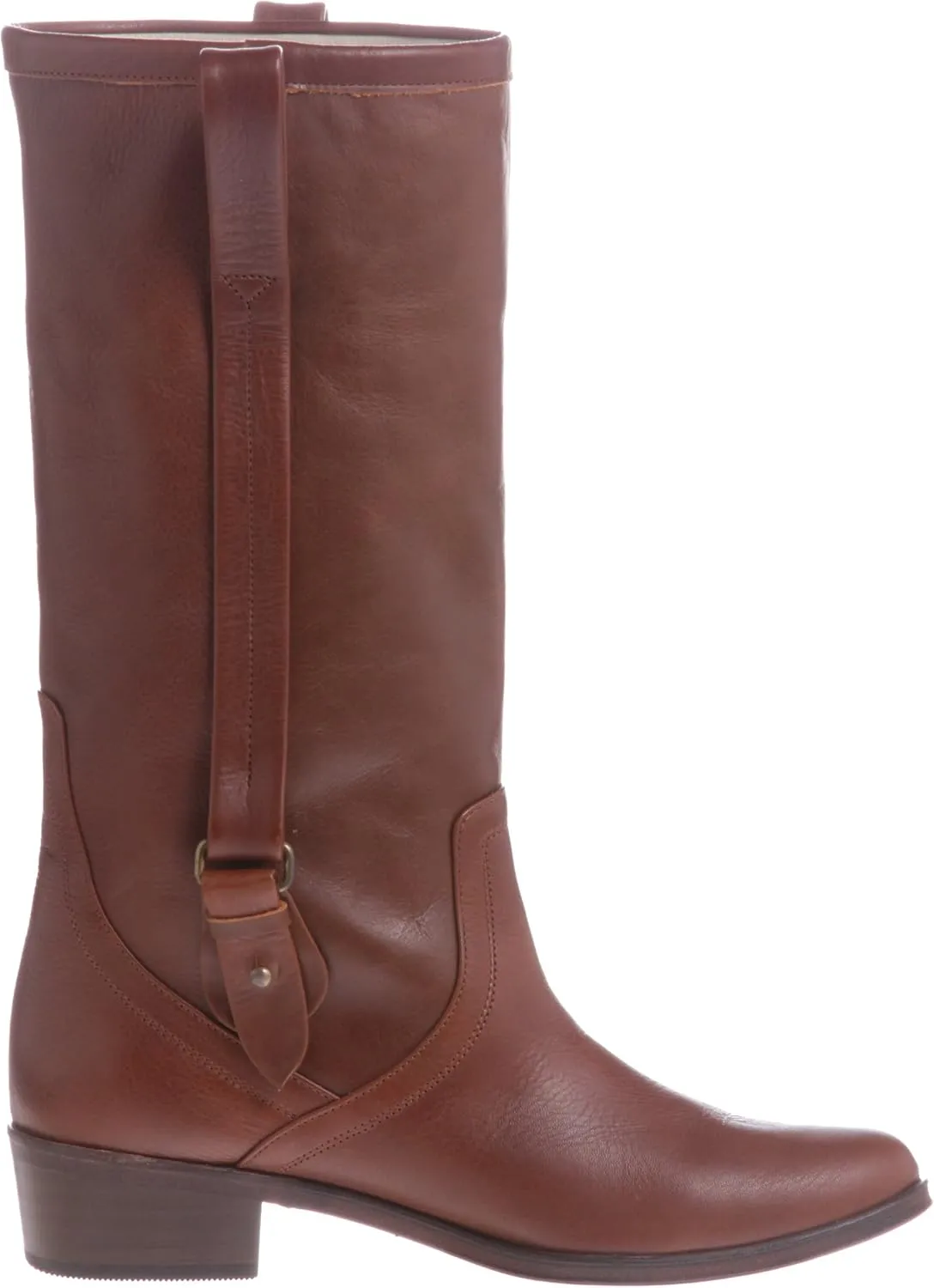 Natstree EWJ396 Side Strap Low Heel Middle Boots