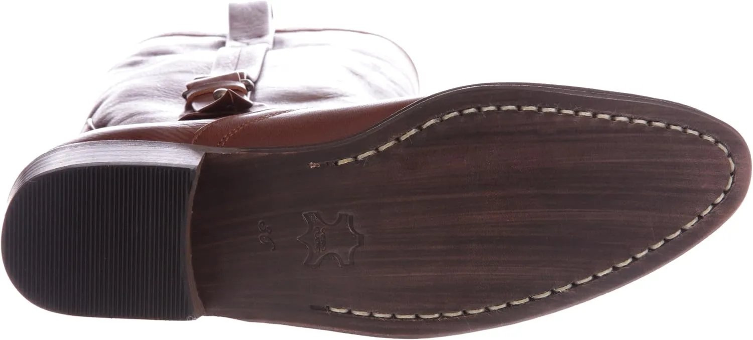 Natstree EWJ396 Side Strap Low Heel Middle Boots