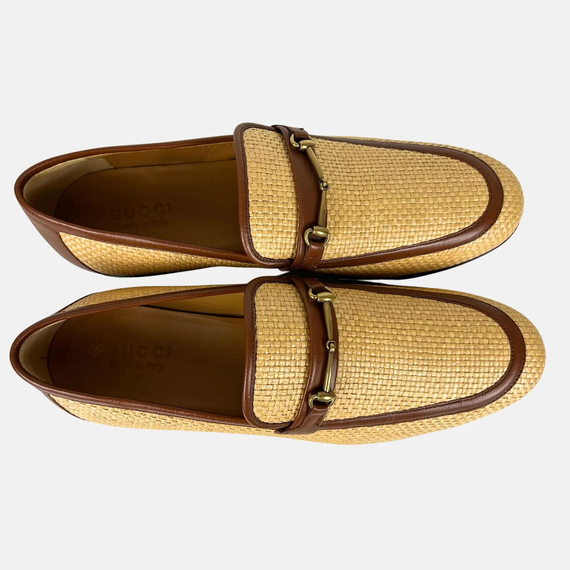 Natural/Brown Loafer made of Straw/Leather (EU 45.5)