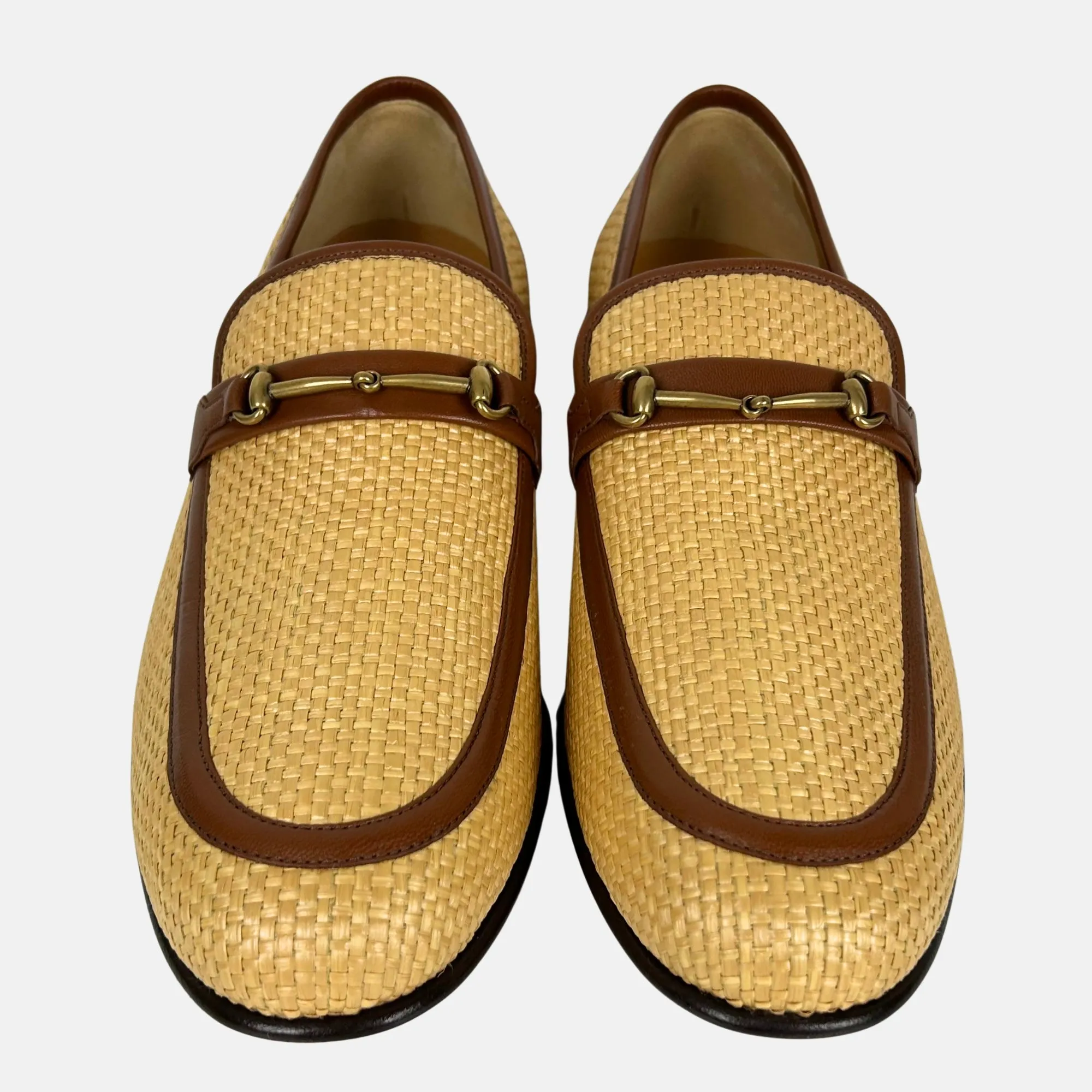 Natural/Brown Loafer made of Straw/Leather (EU 45.5)