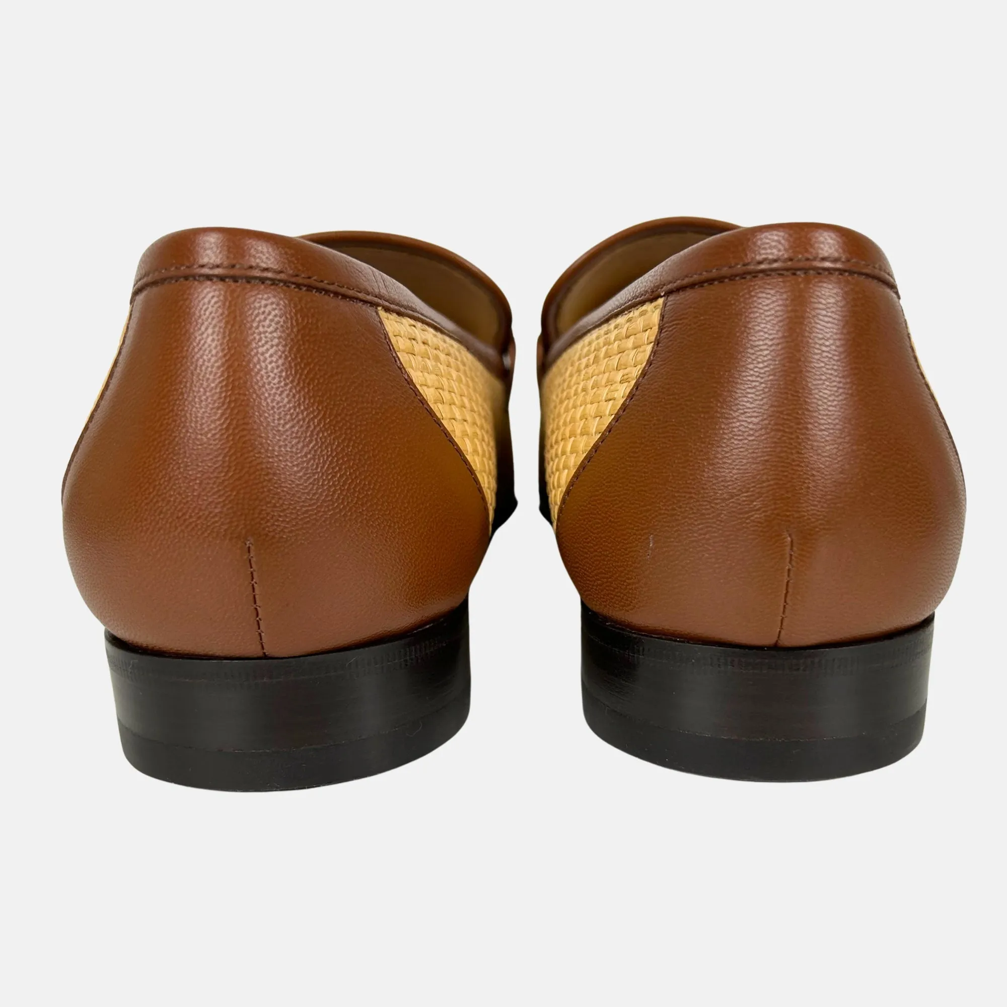 Natural/Brown Loafer made of Straw/Leather (EU 45.5)