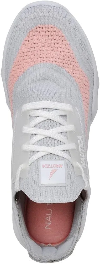 Nautica Women's Fashion Sneaker Lace-Up Jogger Running Shoe Casual Walking Tennis Sneaker