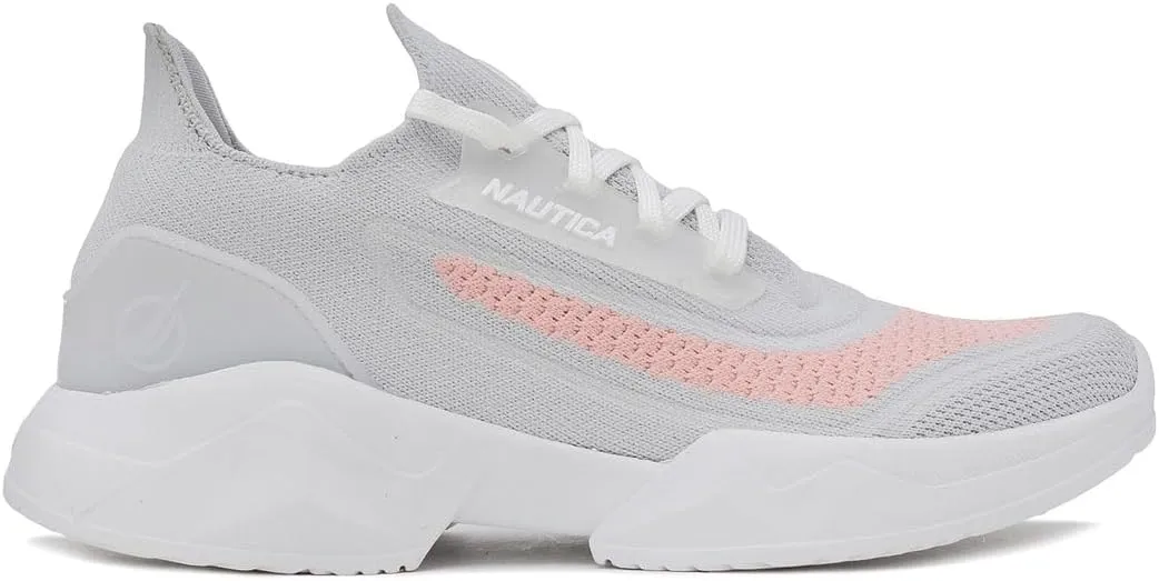 Nautica Women's Fashion Sneaker Lace-Up Jogger Running Shoe Casual Walking Tennis Sneaker