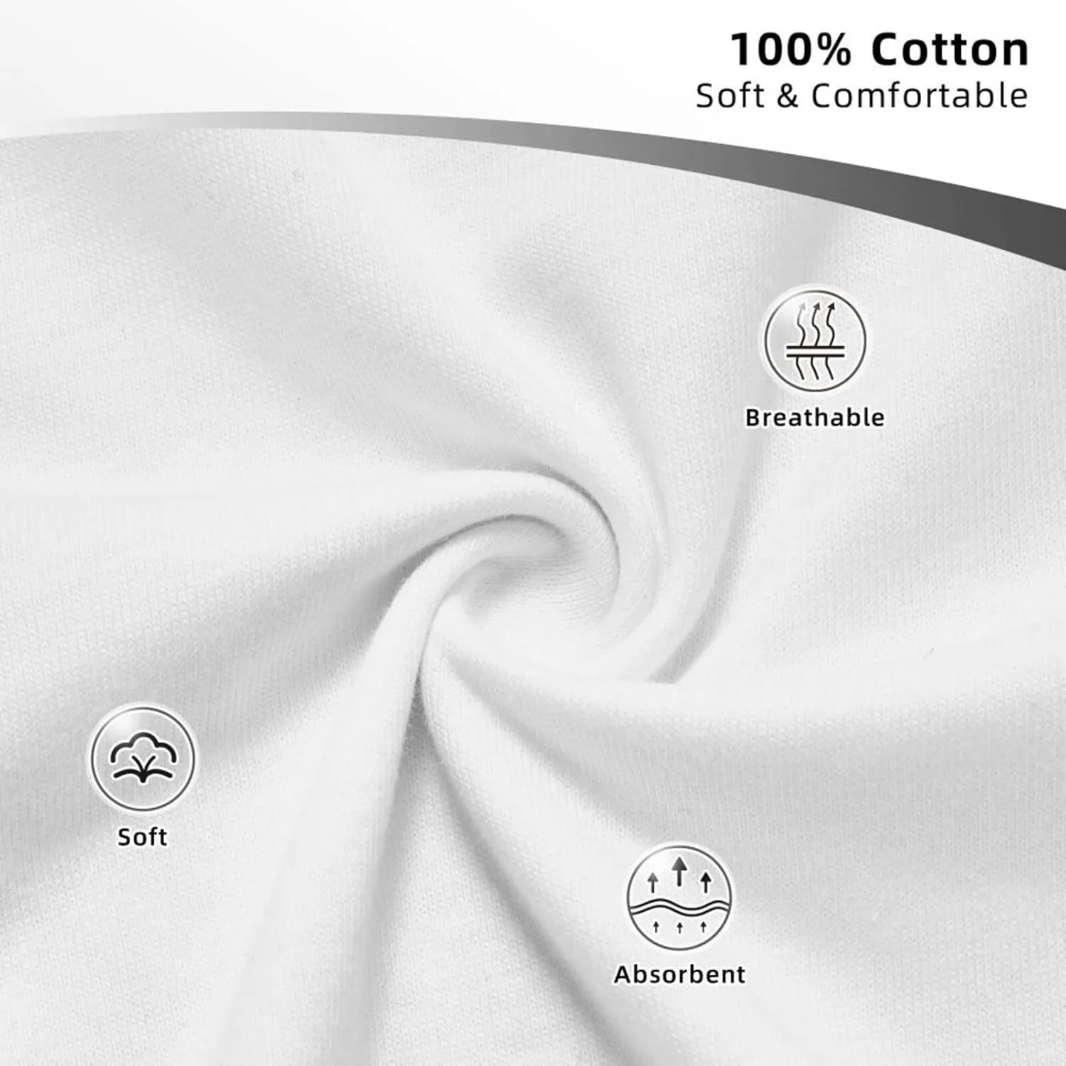 NEWCREATEES Men's T-Shirt Crew Neck Shirts Short Sleeve Tees Summer Cotton Top White
