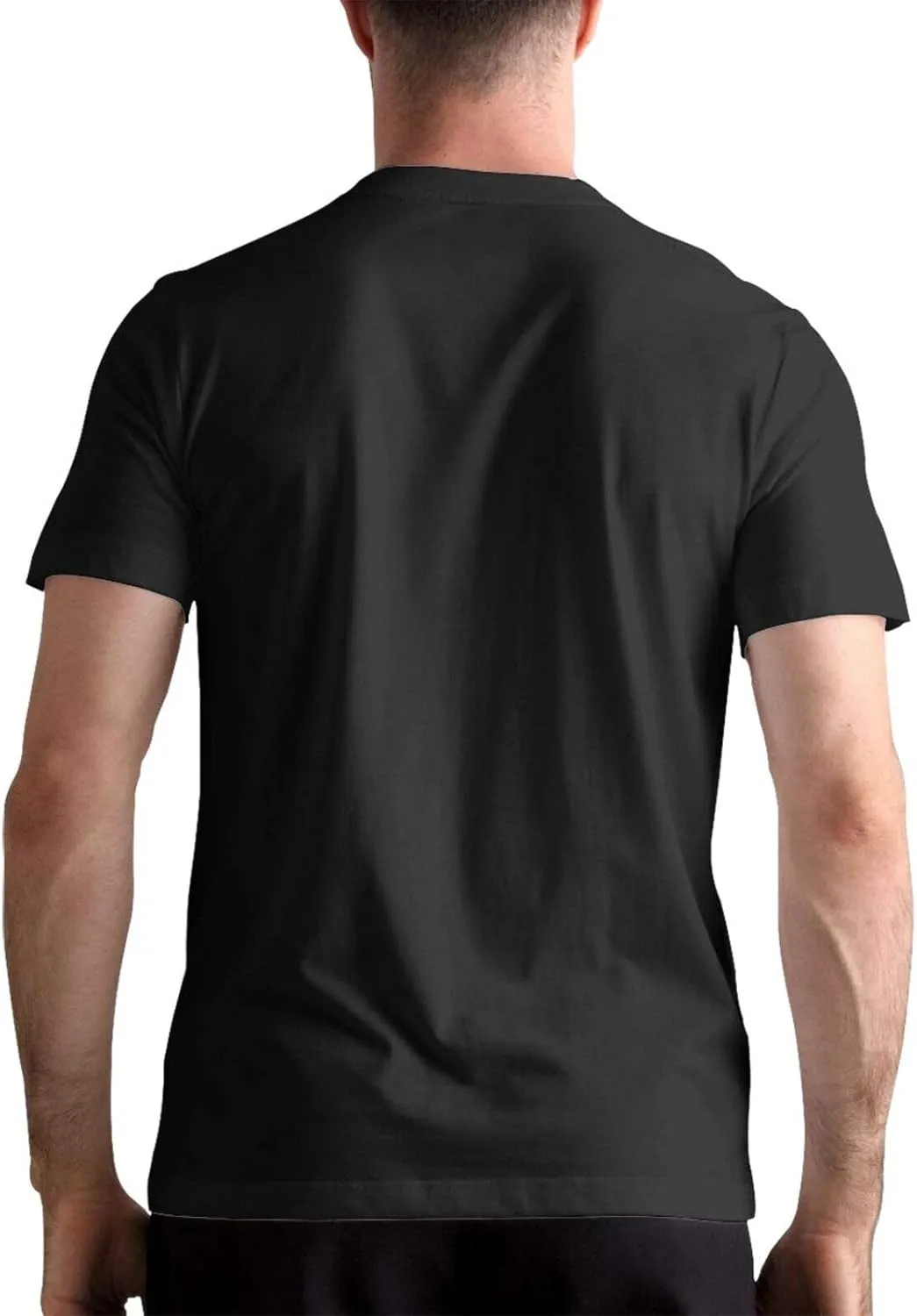 NEWCREATEES Men's T-Shirt Crew Neck Shirts Short Sleeve Tees Summer Cotton Top White