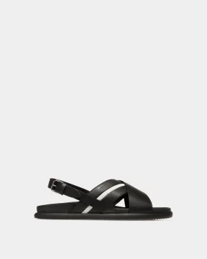 Newport Sandal in Black Leather
