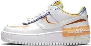 Nike Women's Air Force 1 Shadow Shoes - White Peach Light Liquid Lime 8.5