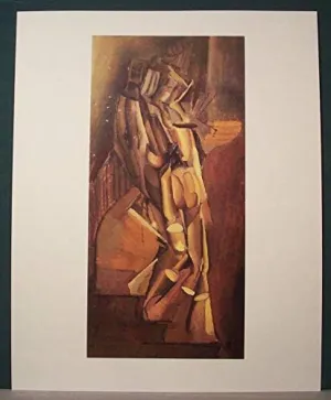 Nude Descending A Staircase, NO. 1 by Marcel Duchamp Art Print Mounted on White 8x10-inch Ready to Frame